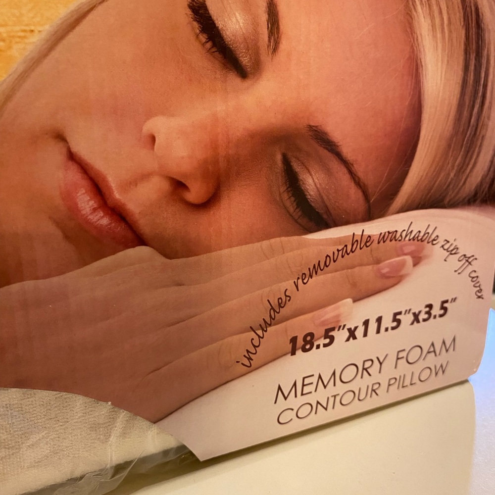 Memory Foam Contour Pillow - Cream - Picture 2 of 3